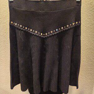 Sandro Paris pleated black skirt